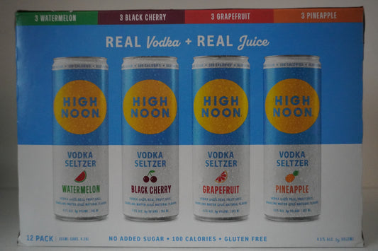 High Noon Vodka Soda Variety (12-Pack)