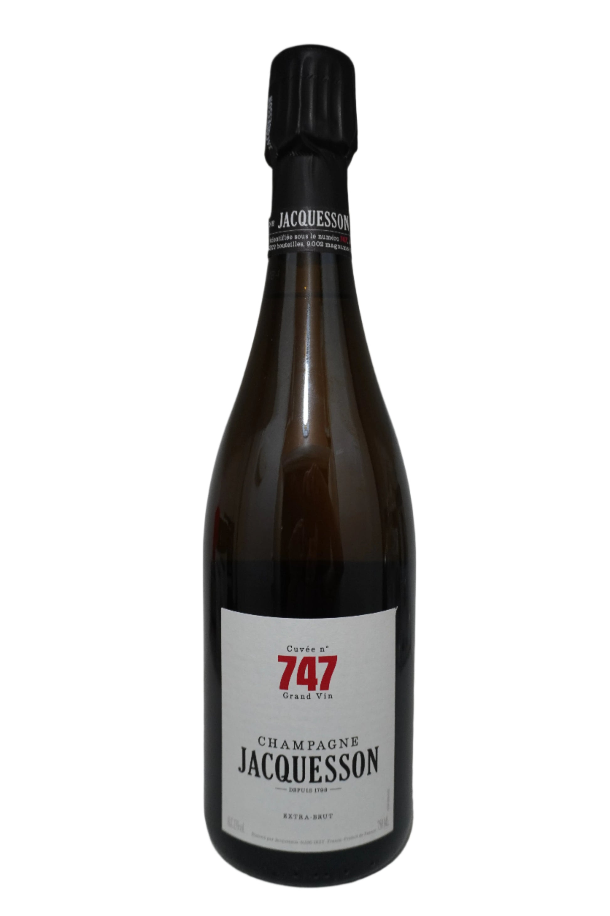 Front Label Jacquesson Extra Brut Cuvee No.747 Champagne France NV