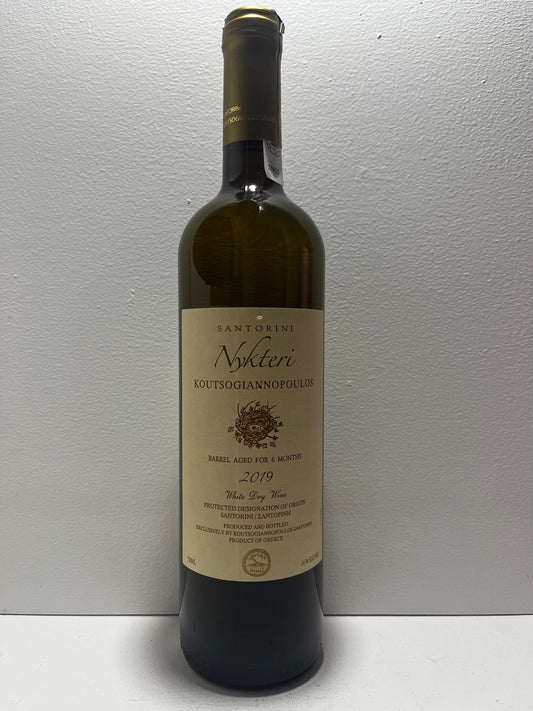 Koutsoyannopoulos, Assyrtiko, Nychteri, Santorini, Greece 2019