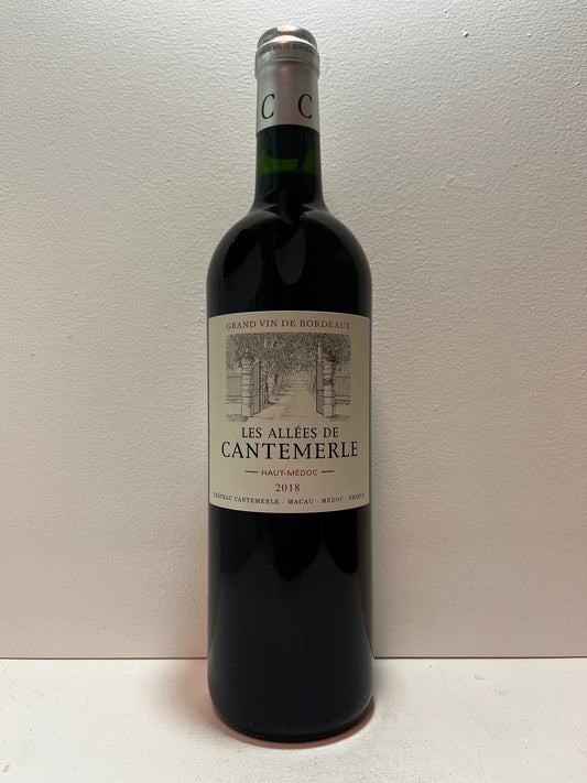 Les Allees de Cantemerle, Cabernet Sauvignon, Haut-Medoc, Bordeaux, France 2018