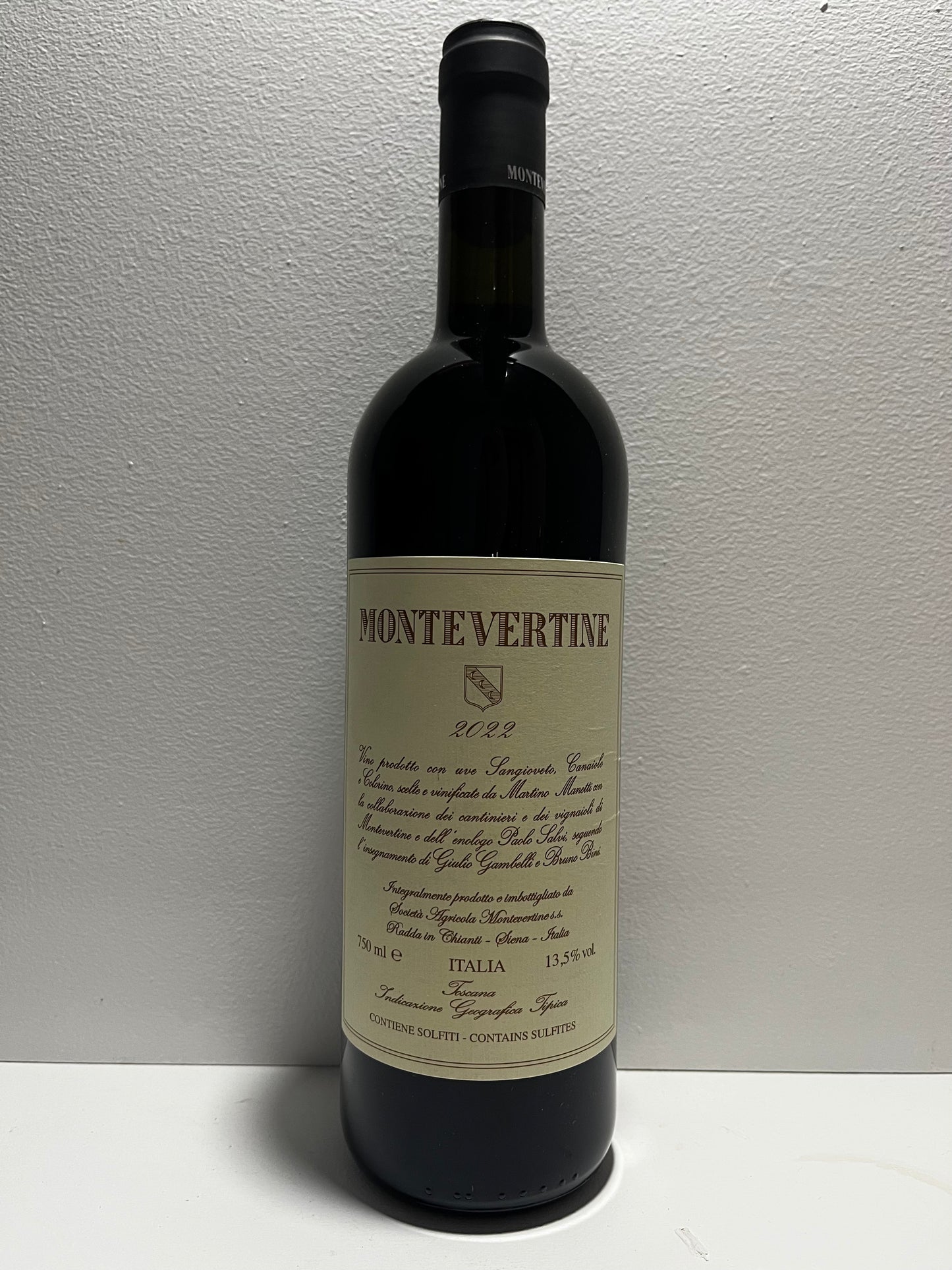 Montevertine, Sangiovese, "Rosso di Toscana," Tuscany, Italy 2022