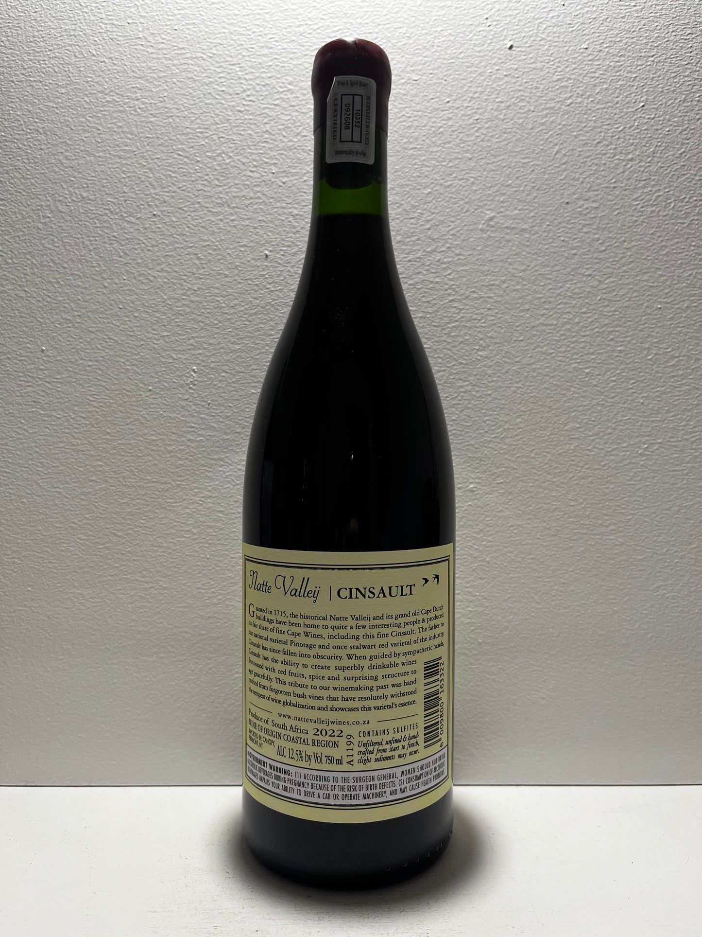 Natte Valleij, Cinsault, Coastal Region, South Africa 2022