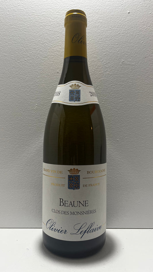Olivier Leflaive, Chardonnay, Clos des Monsnieres, Beaune, Burgundy, France 2018