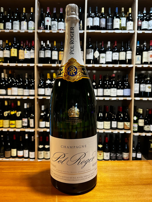 Pol Roger, Brut, "Reserve," Champagne, France NV (Jeroboam 3 L)
