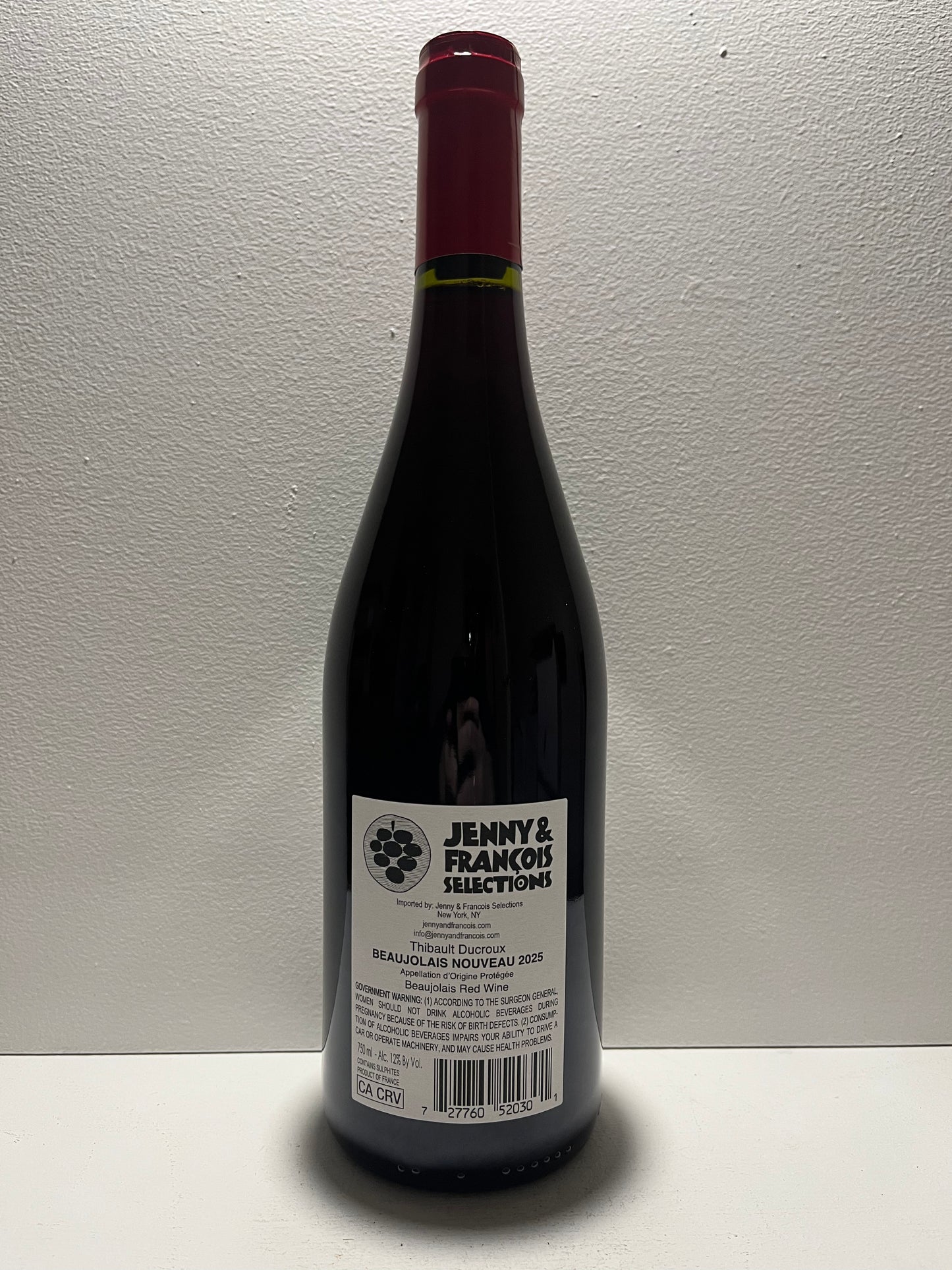 Thibault Ducroux, Gamay, Beaujolais Nouveau, Burgundy, Fra nce 2025